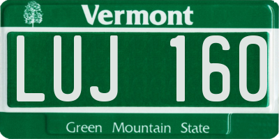 VT license plate LUJ160