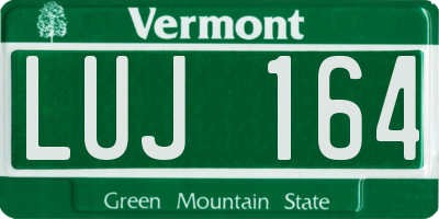 VT license plate LUJ164