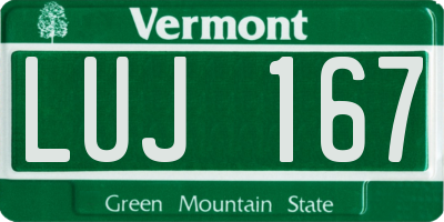 VT license plate LUJ167