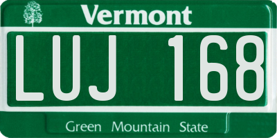 VT license plate LUJ168