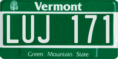 VT license plate LUJ171