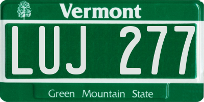 VT license plate LUJ277