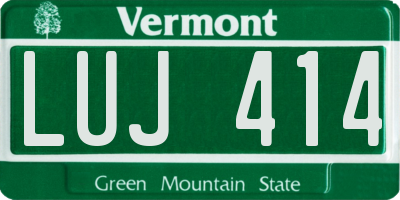 VT license plate LUJ414