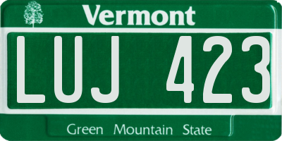 VT license plate LUJ423