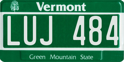 VT license plate LUJ484