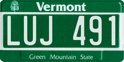 VT license plate LUJ491
