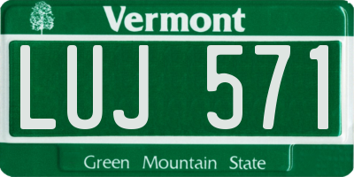VT license plate LUJ571