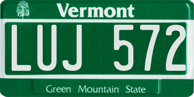 VT license plate LUJ572