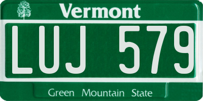 VT license plate LUJ579