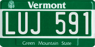 VT license plate LUJ591