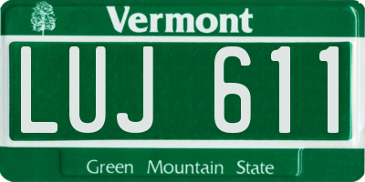 VT license plate LUJ611