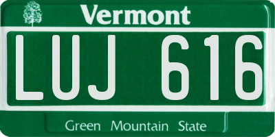VT license plate LUJ616