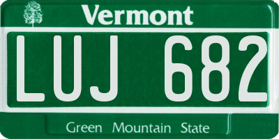 VT license plate LUJ682