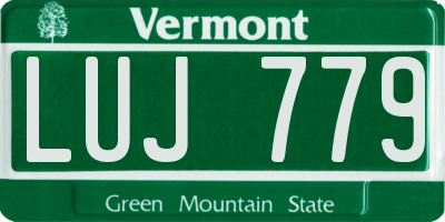VT license plate LUJ779