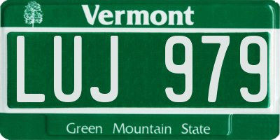 VT license plate LUJ979