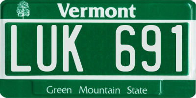 VT license plate LUK691