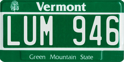 VT license plate LUM946