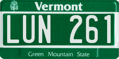 VT license plate LUN261