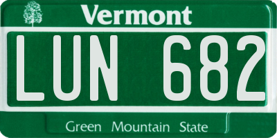VT license plate LUN682