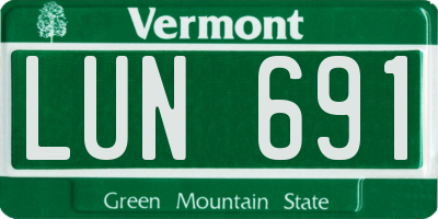 VT license plate LUN691