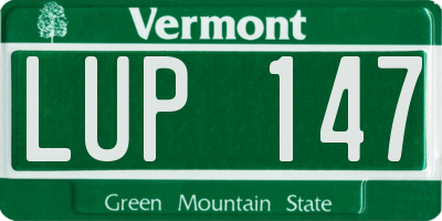 VT license plate LUP147
