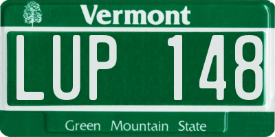 VT license plate LUP148