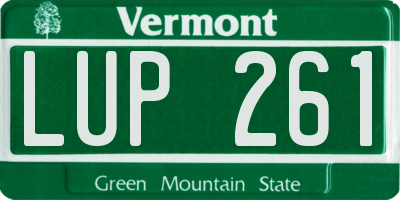 VT license plate LUP261