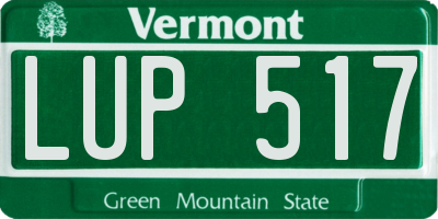 VT license plate LUP517