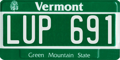 VT license plate LUP691