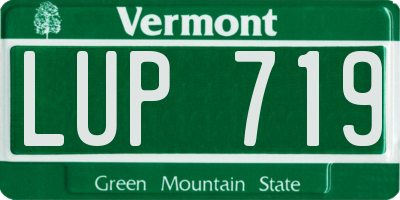 VT license plate LUP719