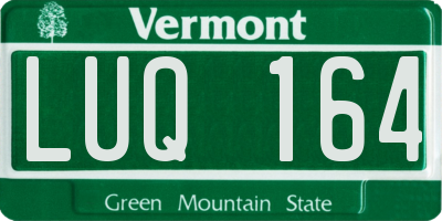 VT license plate LUQ164