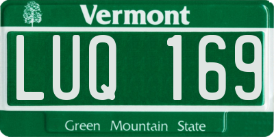 VT license plate LUQ169