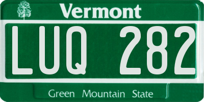 VT license plate LUQ282