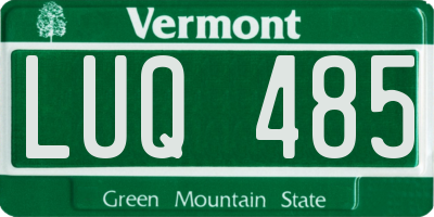 VT license plate LUQ485