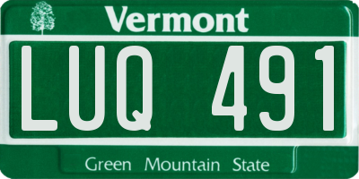 VT license plate LUQ491