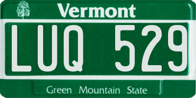 VT license plate LUQ529