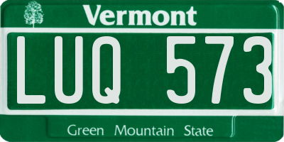 VT license plate LUQ573