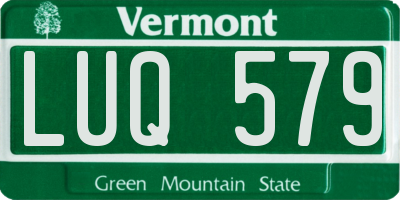 VT license plate LUQ579