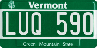 VT license plate LUQ590