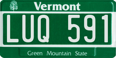VT license plate LUQ591