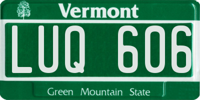 VT license plate LUQ606