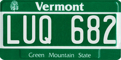 VT license plate LUQ682