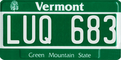 VT license plate LUQ683