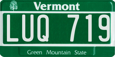 VT license plate LUQ719
