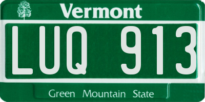 VT license plate LUQ913