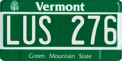 VT license plate LUS276