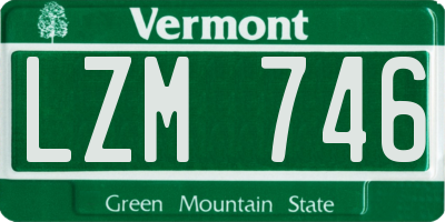 VT license plate LZM746