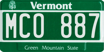 VT license plate MCO887