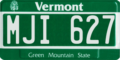VT license plate MJI627