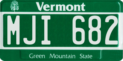 VT license plate MJI682